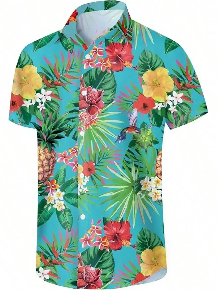 Mens Hawaiian Shirt Summer Casual Beach Button Down Short Sleeve Tropical Print
Mens Hawaiian Shirt Summer Casual Beach Button Down Short Sleeve Tropical Print