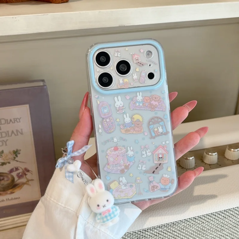Cute Cartoon star Miffy daily life Phone Case For iPnone 15 16 17 Pro Max mobile phone Cherry cake Miffy furry pendant cover
Cute Cartoon star Miffy daily life Phone Case For iPnone 15 16 17 Pro Max mobile phone Cherry cake Miffy furry pendant cover