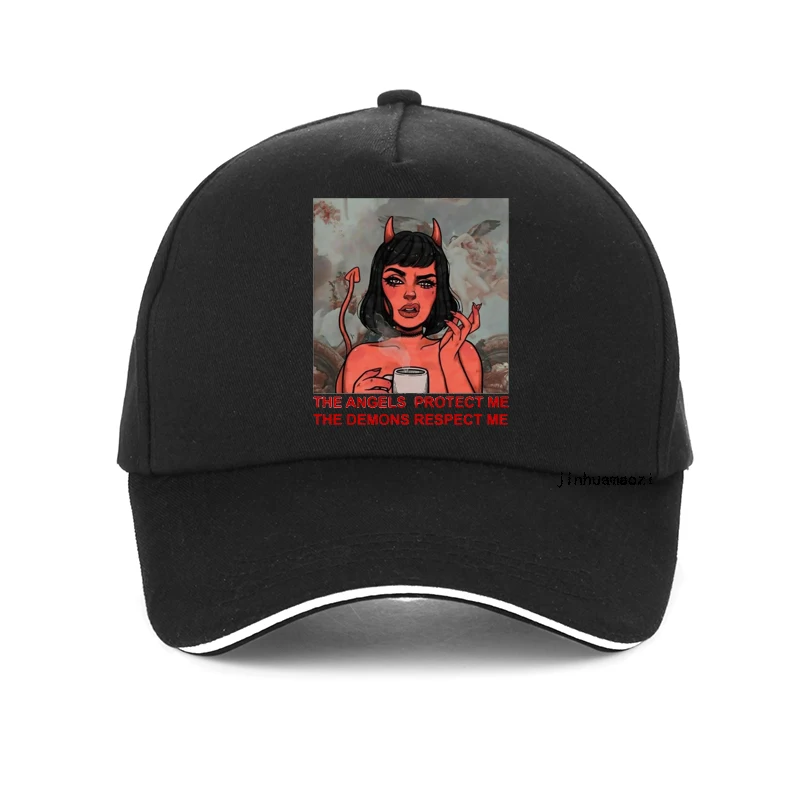 the angels protect me the demons respect me funny hat Cartoon Graphic Devil And angel baseball cap Summer Snapback hats bone
the angels protect me the demons respect me funny hat Cartoon Graphic Devil And angel baseball cap Summer Snapback hats bone