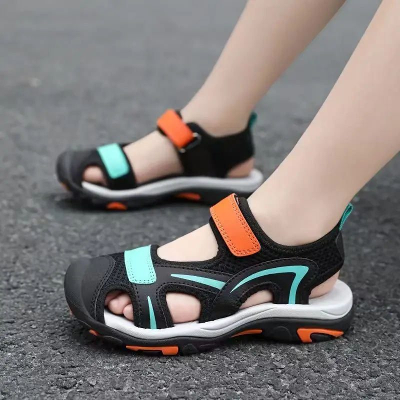 Boy's Summer New Baotou Hollow Out Sports Casual Sandals Soft Sole Non Slip Light Velcro Cuhk Children's Outdoor Beach Sandal
Boy's Summer New Baotou Hollow Out Sports Casual Sandals Soft Sole Non Slip Light Velcro Cuhk Children's Outdoor Beach Sandal