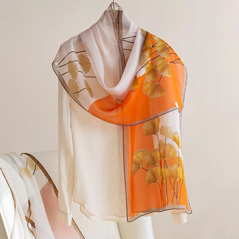 Scarf Silk Women Orange Breathable Sun Protection Accessory Light Weight Shawl For Beach Summer Spring Holiday Luxury
Scarf Silk Women Orange Breathable Sun Protection Accessory Light Weight Shawl For Beach Summer Spring Holiday Luxury