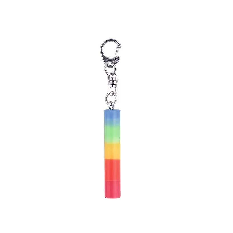 A rainbow glow in the dark pendant with self luminous signal markers, keychain gift that goes to heart
A rainbow glow in the dark pendant with self luminous signal markers, keychain gift that goes to heart