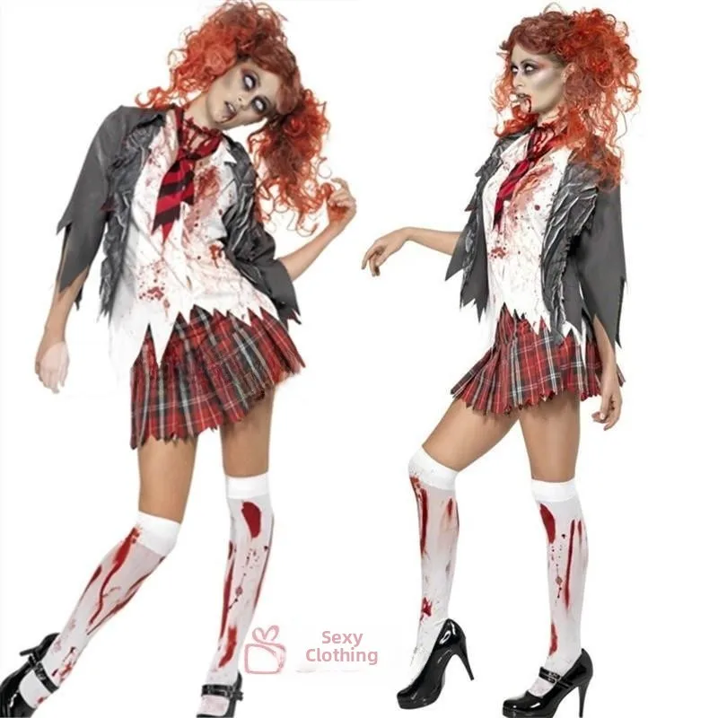 Adult Women's Halloween Costume Sexy Zombie Ghost Bride Witch Makeup Dance Clothes Ethnic Stage Costume Ladies Fashion
Adult Women's Halloween Costume Sexy Zombie Ghost Bride Witch Makeup Dance Clothes Ethnic Stage Costume Ladies Fashion