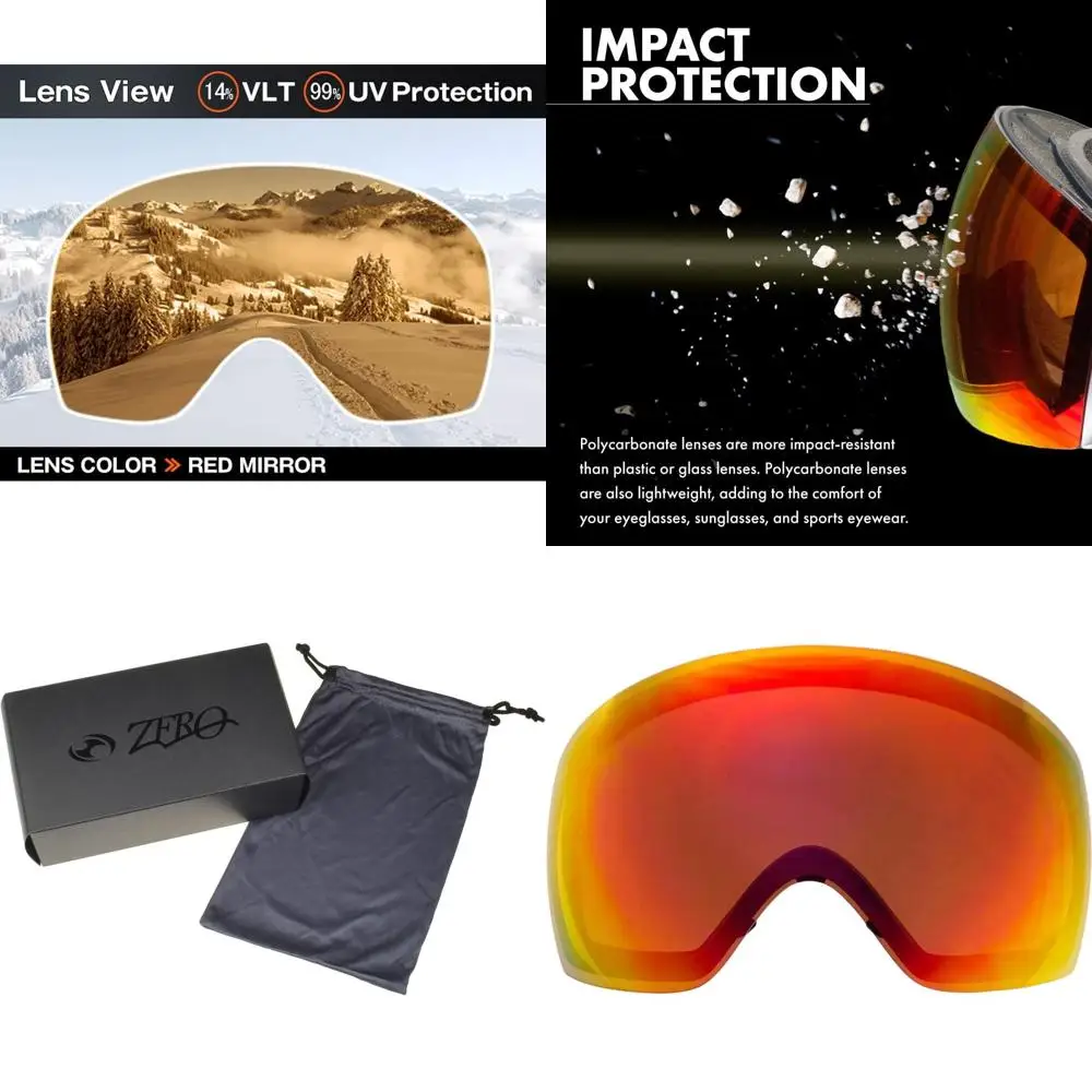 Universal Replacement Lens for Mirrored Goggles - High-Quality Optical Lens
Universal Replacement Lens for Mirrored Goggles - High-Quality Optical Lens
