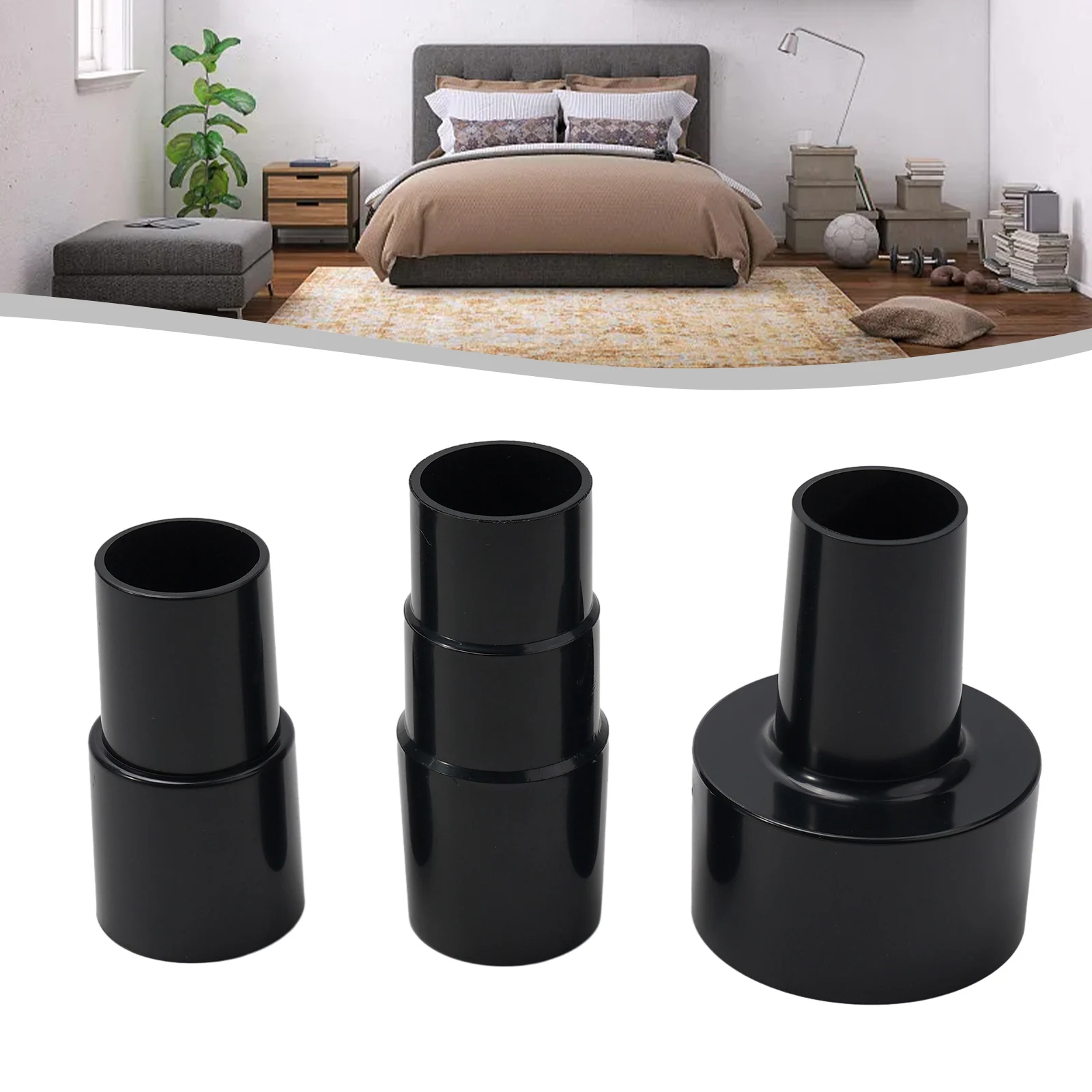 3-Piece Hose Adapter Set 2.5\" To 1.5\", 1.5\" To 1.25\", And More Wet/Dry Vacuum Cleaner Dust Hose Port Adapter Replacement
3-Piece Hose Adapter Set 2.5\" To 1.5\", 1.5\" To 1.25\", And More Wet/Dry Vacuum Cleaner Dust Hose Port Adapter Replacement