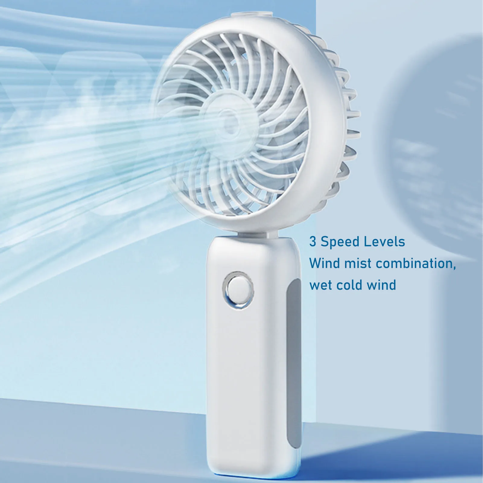 Portable Handheld Misting Fan Personal Mist Fan Spray Water Mist Fan Foldable Mini Cooling Fans 4000mAh Battery 3 Speed
Portable Handheld Misting Fan Personal Mist Fan Spray Water Mist Fan Foldable Mini Cooling Fans 4000mAh Battery 3 Speed