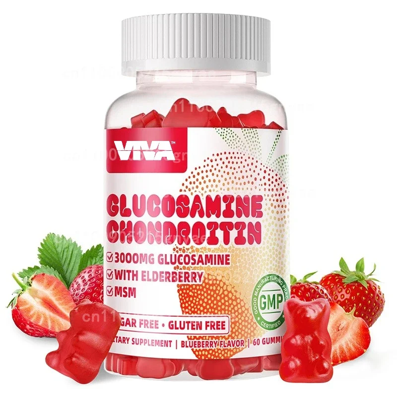 Glucosamine Chondroitin Supplement - Organic Vegetarian Formula - Joint Health Support, Relieve Pain 60 Gummies
Glucosamine Chondroitin Supplement - Organic Vegetarian Formula - Joint Health Support, Relieve Pain 60 Gummies