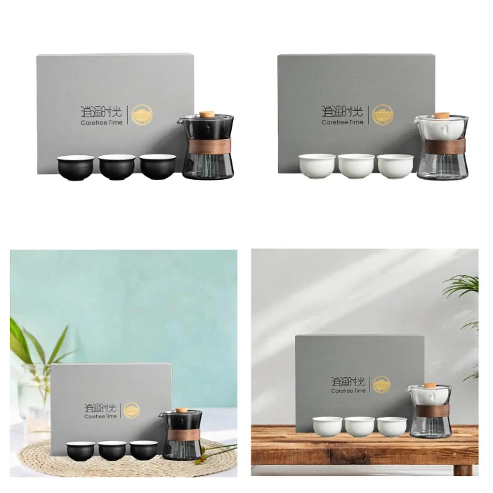 Travel Tea Set 3 Tea Cups Teaware Stylish Glass Tea Pot Loose Leaf Tea Maker Tea Kettle for Travel Trips Business Office Outdoor
Travel Tea Set 3 Tea Cups Teaware Stylish Glass Tea Pot Loose Leaf Tea Maker Tea Kettle for Travel Trips Business Office Outdoor