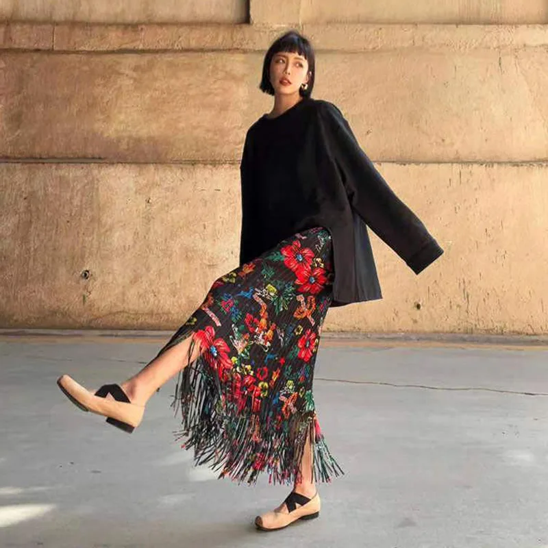 Miyake Style High-End Fashion Tassel Skirt Women's Summer 2023 New Slim Fit Waist-Controlled Slim Pleated Printed Skirt Women
Miyake Style High-End Fashion Tassel Skirt Women's Summer 2023 New Slim Fit Waist-Controlled Slim Pleated Printed Skirt Women