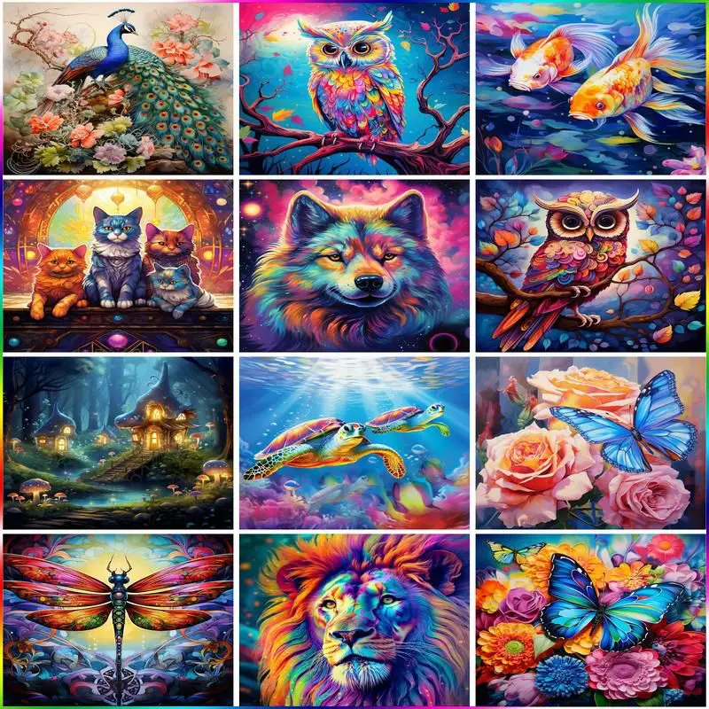 GATYZTORY Diamond Painting With Square Rhinestones Peacock Owl Butterfly Full Diamond Embroidery Mosaic Handicraft Creative Hobb
GATYZTORY Diamond Painting With Square Rhinestones Peacock Owl Butterfly Full Diamond Embroidery Mosaic Handicraft Creative Hobb