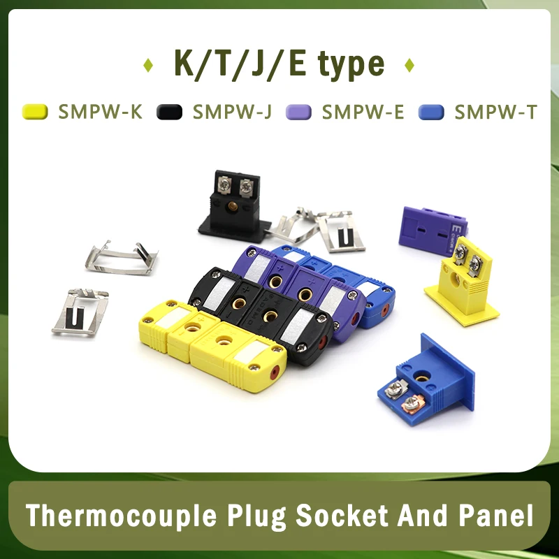 K/T/J/E Type Thermocouple Plugs and Sockets Sensor Panel Mount Thermocouple Miniature Socket & Plug WIre Connector 1Pcs
K/T/J/E Type Thermocouple Plugs and Sockets Sensor Panel Mount Thermocouple Miniature Socket & Plug WIre Connector 1Pcs