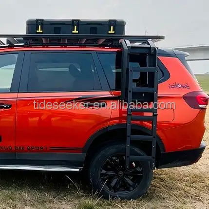 Aluminum Alloy Telescopic Black Side Ladder Tailladder Roof Mount Car Universal Folding Ladder for Off-road Vehicles
Aluminum Alloy Telescopic Black Side Ladder Tailladder Roof Mount Car Universal Folding Ladder for Off-road Vehicles