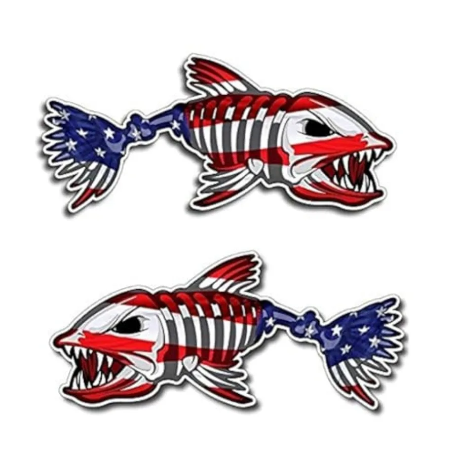Premium American Flag Bone Fish Sticker 5 Inch 2 PCS Vinyl Decals for Car Window, Fishing Toolbox, Kayak, Boat, Laptop, Bumper
Premium American Flag Bone Fish Sticker 5 Inch 2 PCS Vinyl Decals for Car Window, Fishing Toolbox, Kayak, Boat, Laptop, Bumper
