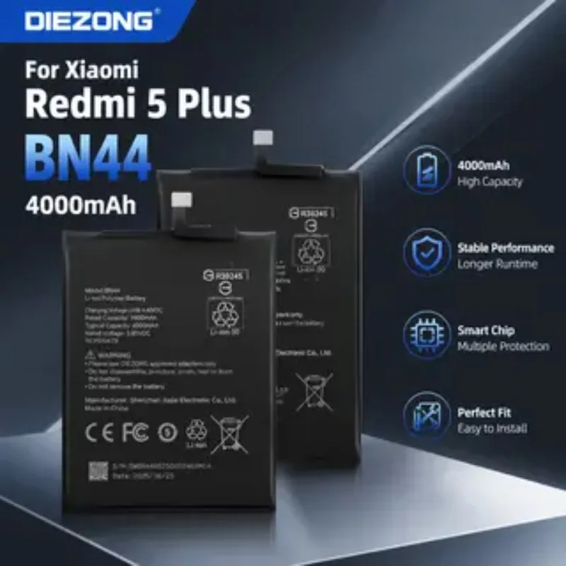 2026 Years High Quality For Xiao mi Original Battery BN44 For Xiaomi Redmi 5 Plus 5Plus 4000mAh Mobile Phone Battery Bateria
2026 Years High Quality For Xiao mi Original Battery BN44 For Xiaomi Redmi 5 Plus 5Plus 4000mAh Mobile Phone Battery Bateria