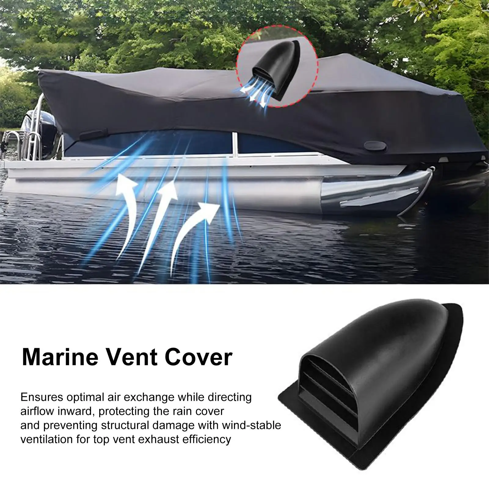 Boat Clam Shell Vent Tilted Exhaust Cover Kayak Accessories Water Resistant Yachts Ventilation Replacement For Water Activities 
Boat Clam Shell Vent Tilted Exhaust Cover Kayak Accessories Water Resistant Yachts Ventilation Replacement For Water Activities