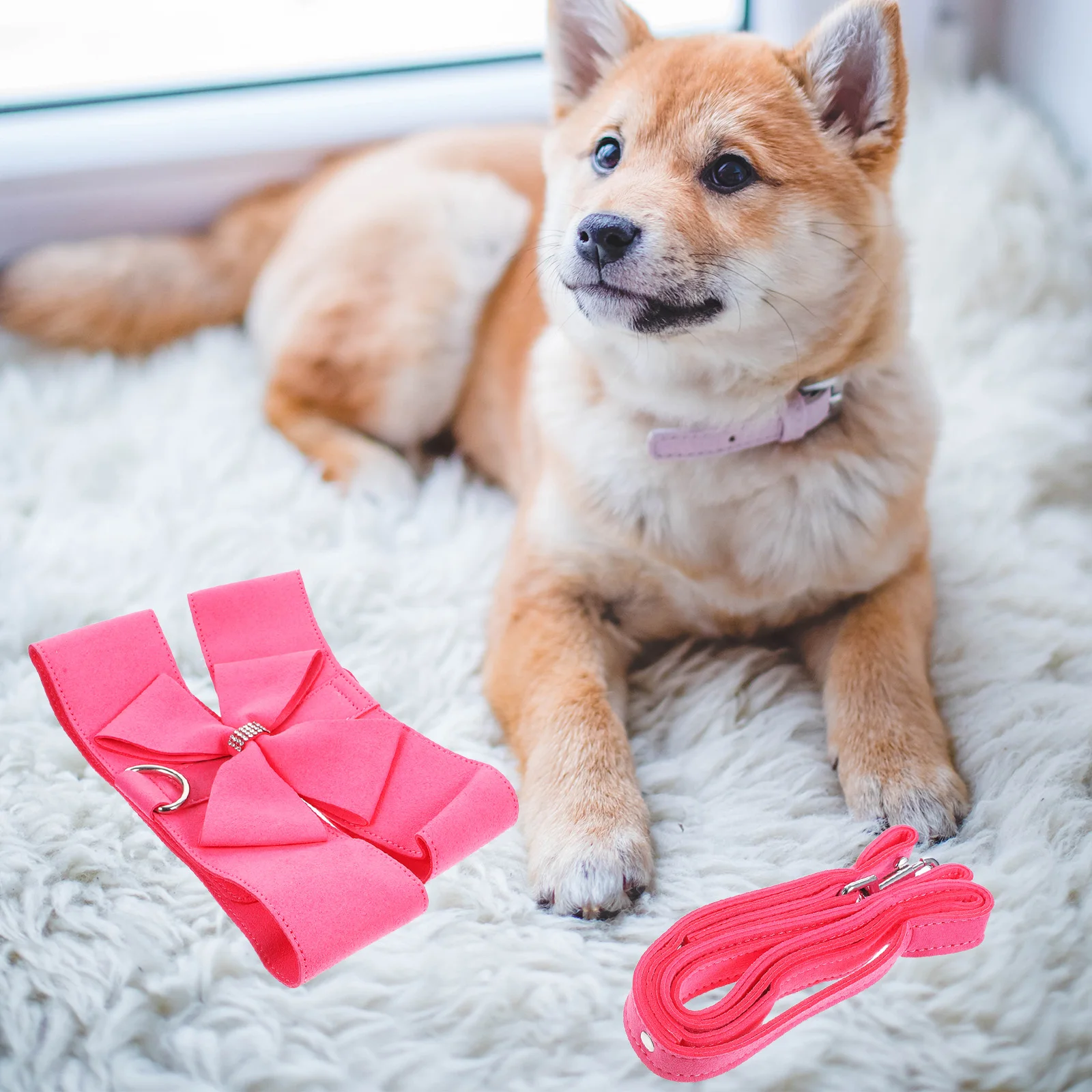 Dog Collar Puppy Harness Hauling Cable Traction Rope Pet Hauling Cable Pink Chest Belt Adjustable Summer Dog Vest
Dog Collar Puppy Harness Hauling Cable Traction Rope Pet Hauling Cable Pink Chest Belt Adjustable Summer Dog Vest