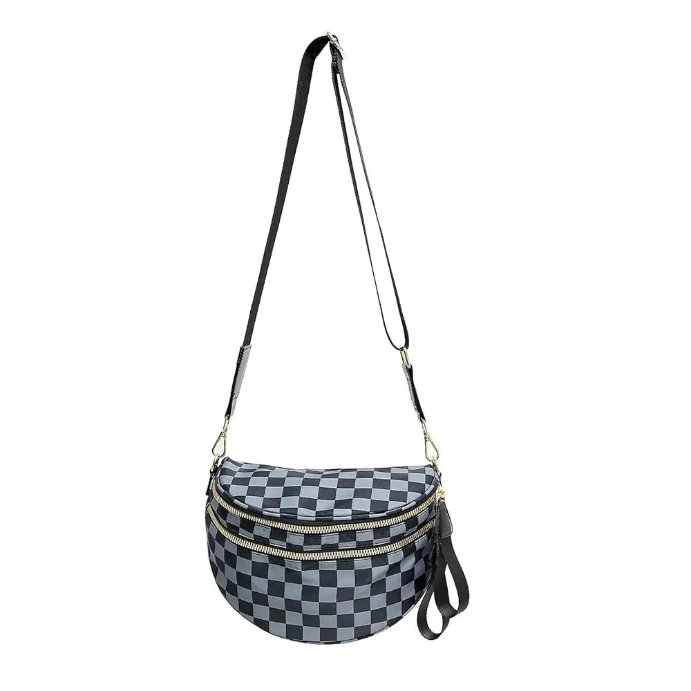 Checkered Crossbody Bag Nylon Bum Bags for Women Spacious Handbags Plus Size Sling Bag for Women
Checkered Crossbody Bag Nylon Bum Bags for Women Spacious Handbags Plus Size Sling Bag for Women