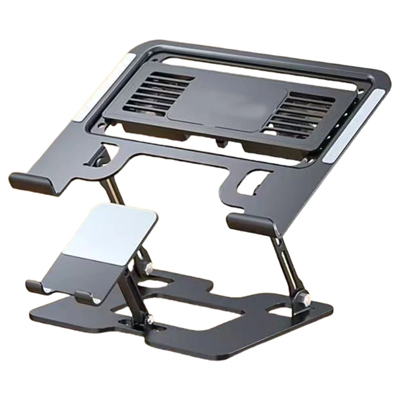 HX6A Carbon Steel 2 in 1 Cooling Stand for Laptop Phone Adjustable Ergonomic Laptop Bracket Foldable Notebook Computer Holder
HX6A Carbon Steel 2 in 1 Cooling Stand for Laptop Phone Adjustable Ergonomic Laptop Bracket Foldable Notebook Computer Holder