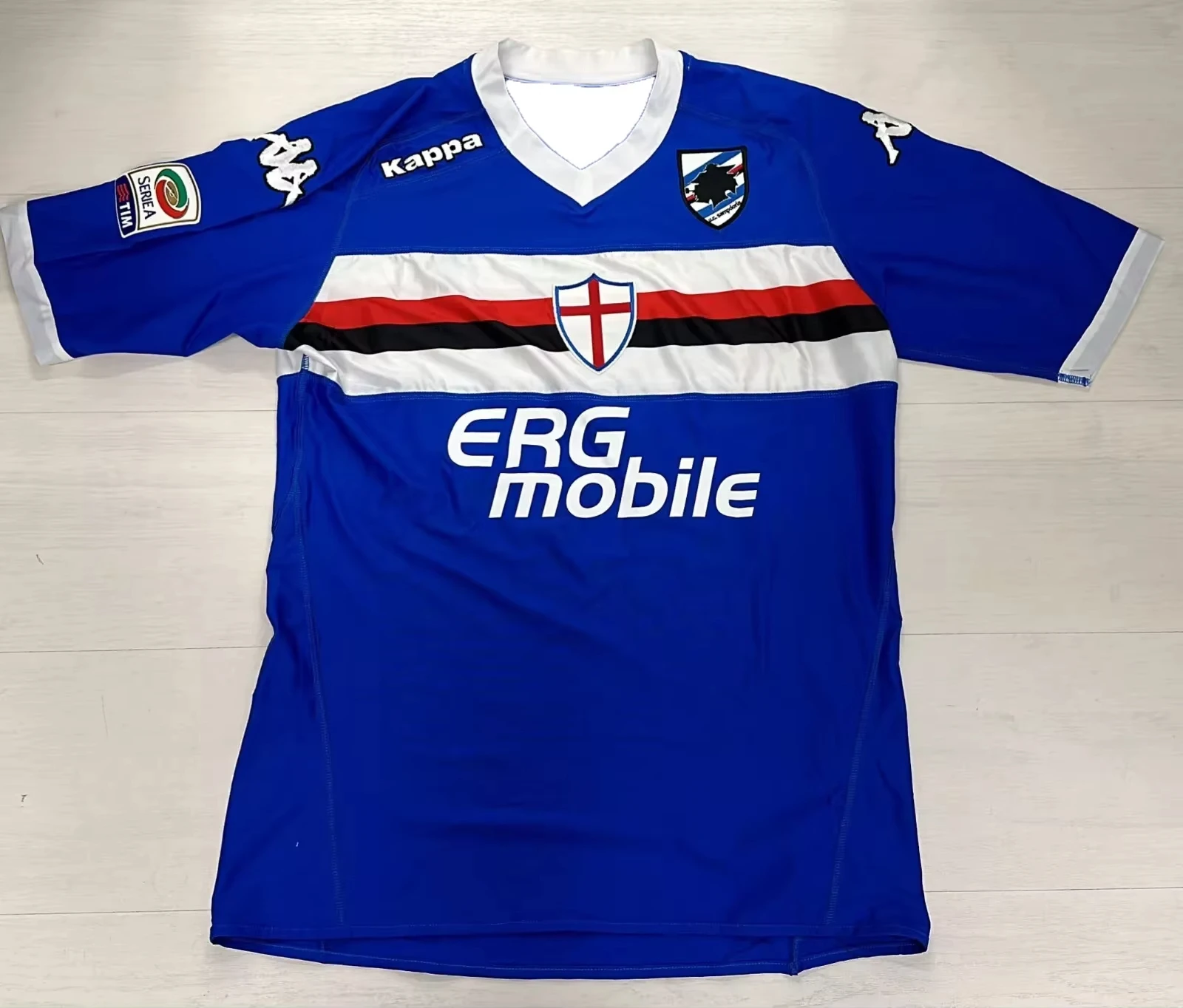 Sampdoria 2010, домашний трикотаж, женская спортивная рубашка, женский трикотаж, удобная дышащая женская футболка, летнее издание
Sampdoria 2010, домашний трикотаж, женская спортивная рубашка, женский трикотаж, удобная дышащая женская футболка, летнее издание