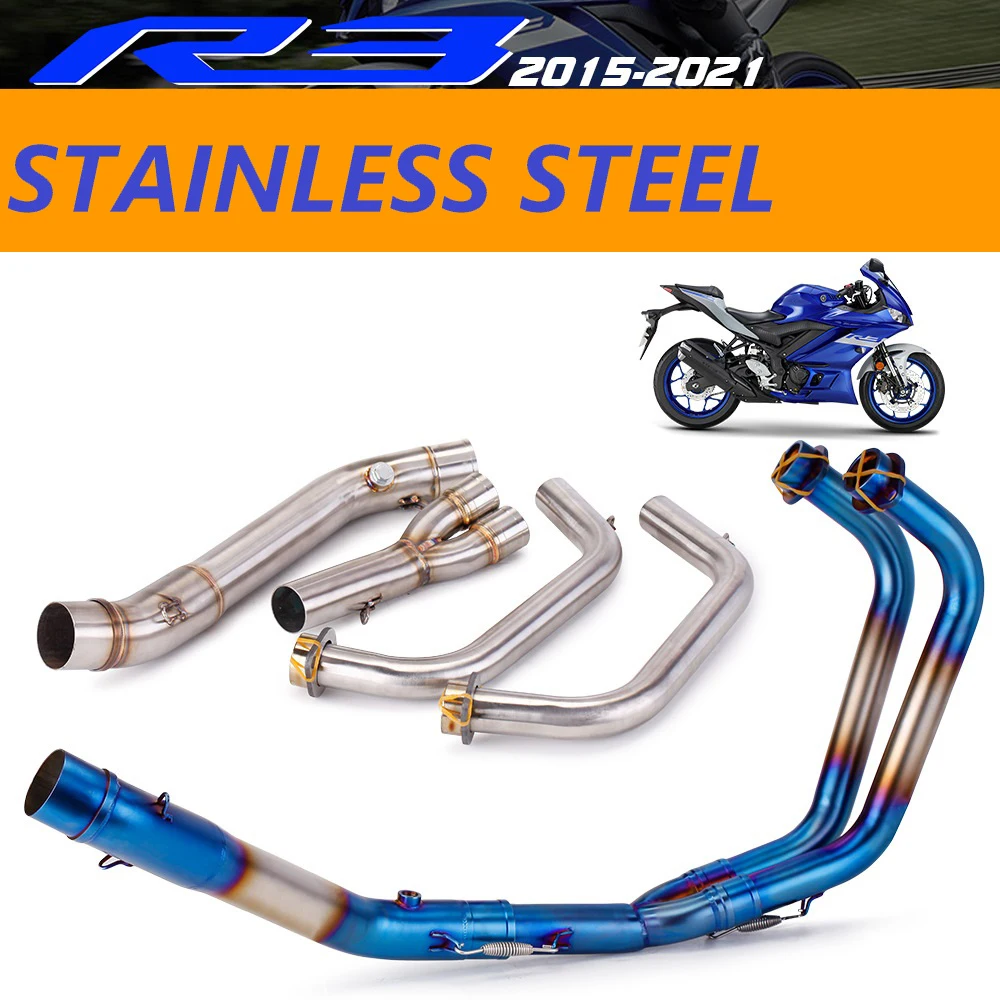 Full Exhaust System pipe slip on for YZF MT03 R25 R3 2015 -2024 YZF R25 R3 MT03 middle pipe Front link pipe header 51mm
Full Exhaust System pipe slip on for YZF MT03 R25 R3 2015 -2024 YZF R25 R3 MT03 middle pipe Front link pipe header 51mm