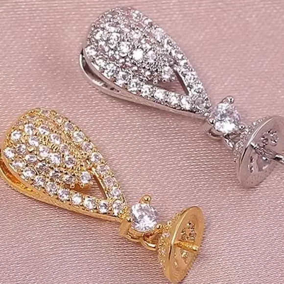 19 Style Top Drilled Half Hole Eye Pins Beads End Caps Pendant Bails Connector for DIY Jewelry Accessories No Pearl No Chain
19 Style Top Drilled Half Hole Eye Pins Beads End Caps Pendant Bails Connector for DIY Jewelry Accessories No Pearl No Chain