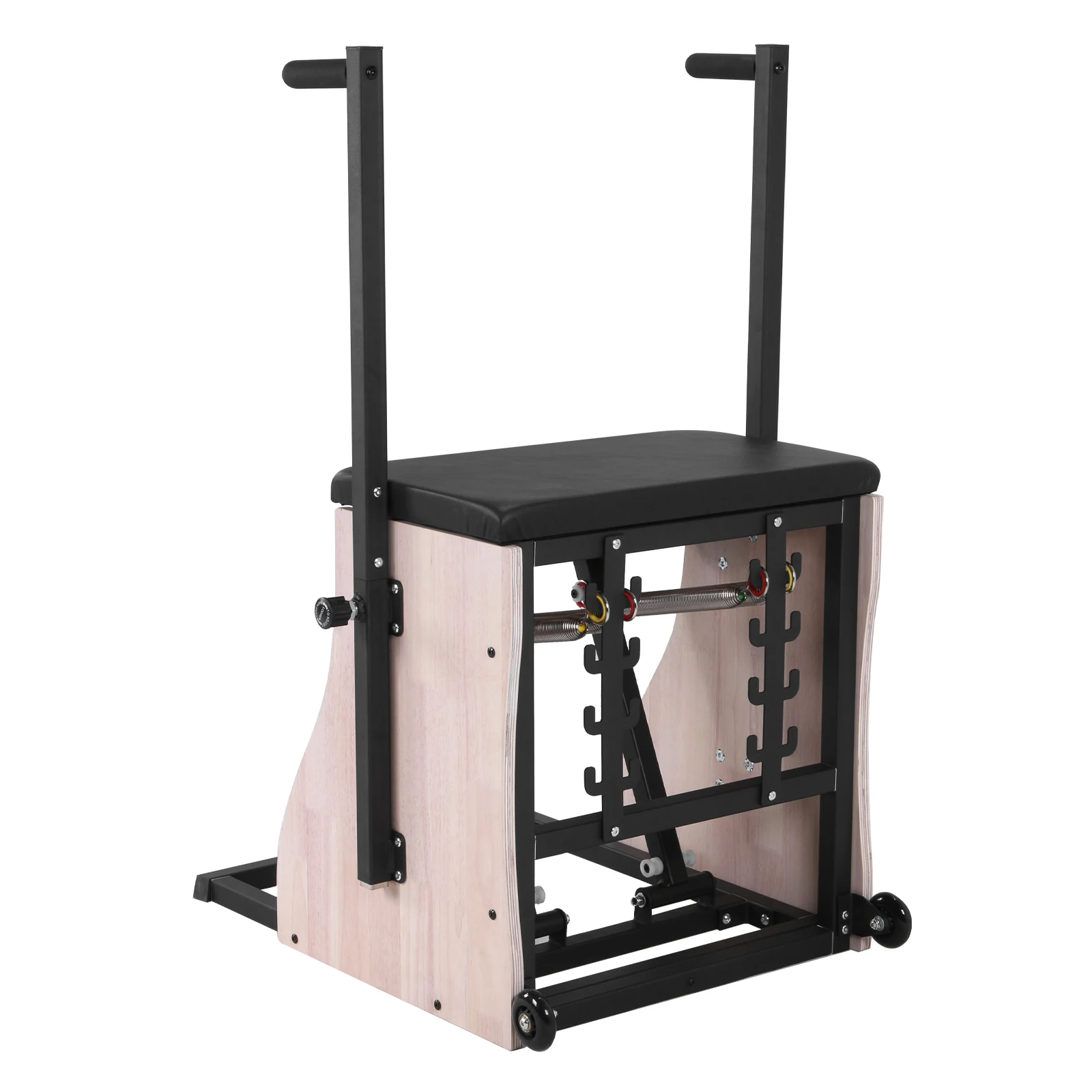 Стул для пилатеса из дубового дерева с регулируемым сопротивлением, пружинами и раздельными педалями для домашнего использования и студий
Стул для пилатеса из дубового дерева с регулируемым сопротивлением, пружинами и раздельными педалями для домашнего использования и студий