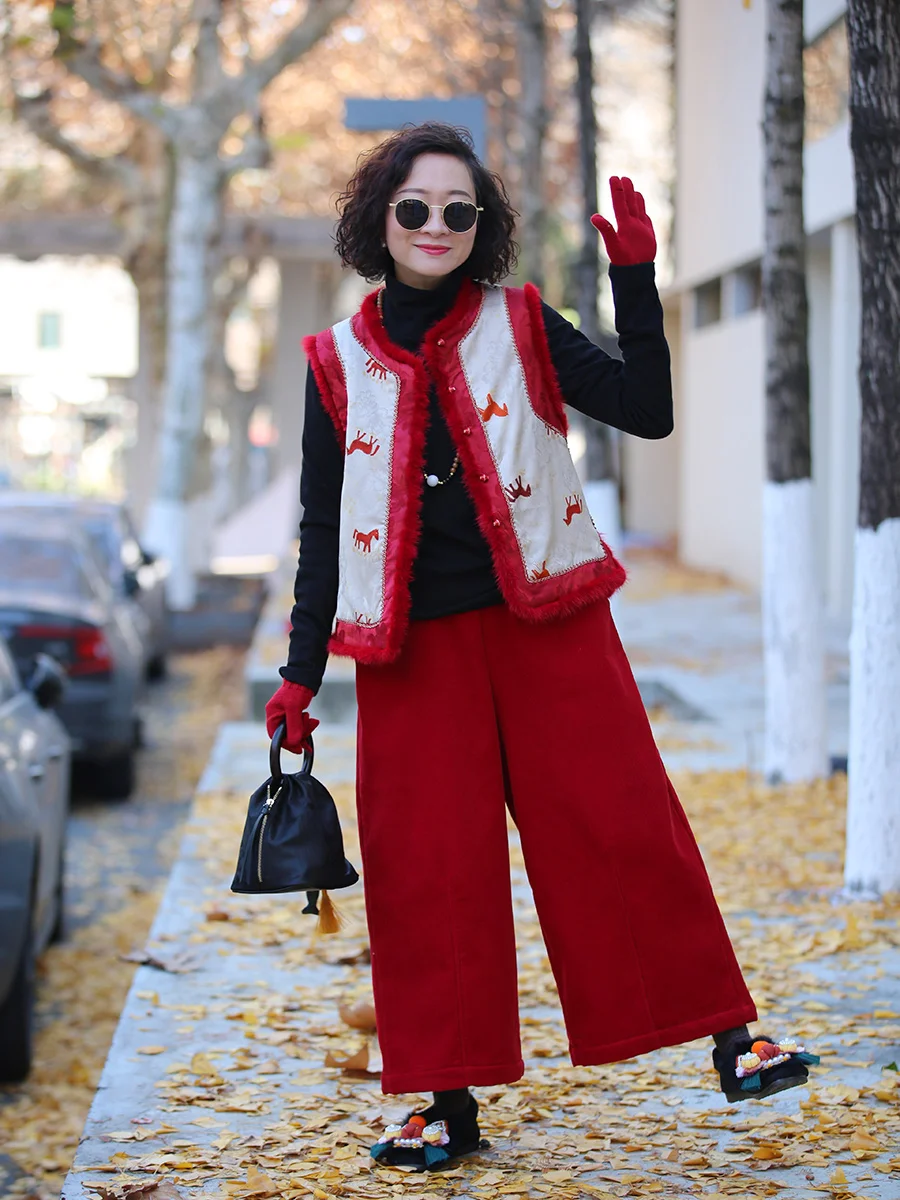 Шелково-шерстяной хлопковый свободный жилет Aosphere Sensation: Новая зимняя коллекция в китайском стиле, модный женский ретро-жилет с цветочной вышивкой
Шелково-шерстяной хлопковый свободный жилет Aosphere Sensation: Новая зимняя коллекция в китайском стиле, модный женский ретро-жилет с цветочной вышивкой