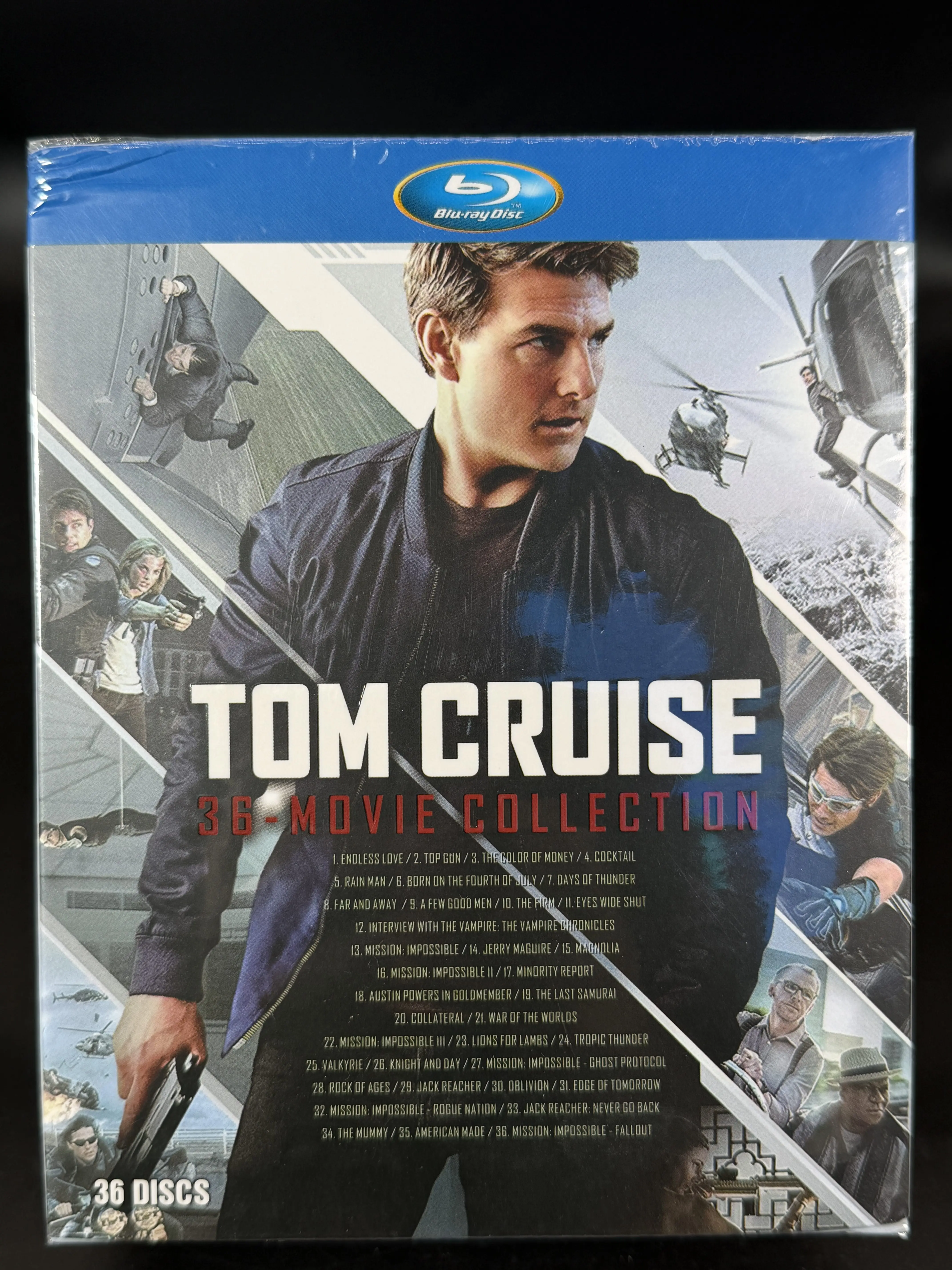 Tom Cruise Complete Blu-ray Movie Collection Series 36 Disc Set
Tom Cruise Complete Blu-ray Movie Collection Series 36 Disc Set