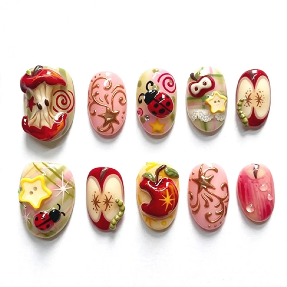 Cute Summer Fruit Fish Press on Nails Lemon Cartoon Fish Charms False Nails with Pink Stripe Print Design Manicure Fake Nails
Cute Summer Fruit Fish Press on Nails Lemon Cartoon Fish Charms False Nails with Pink Stripe Print Design Manicure Fake Nails