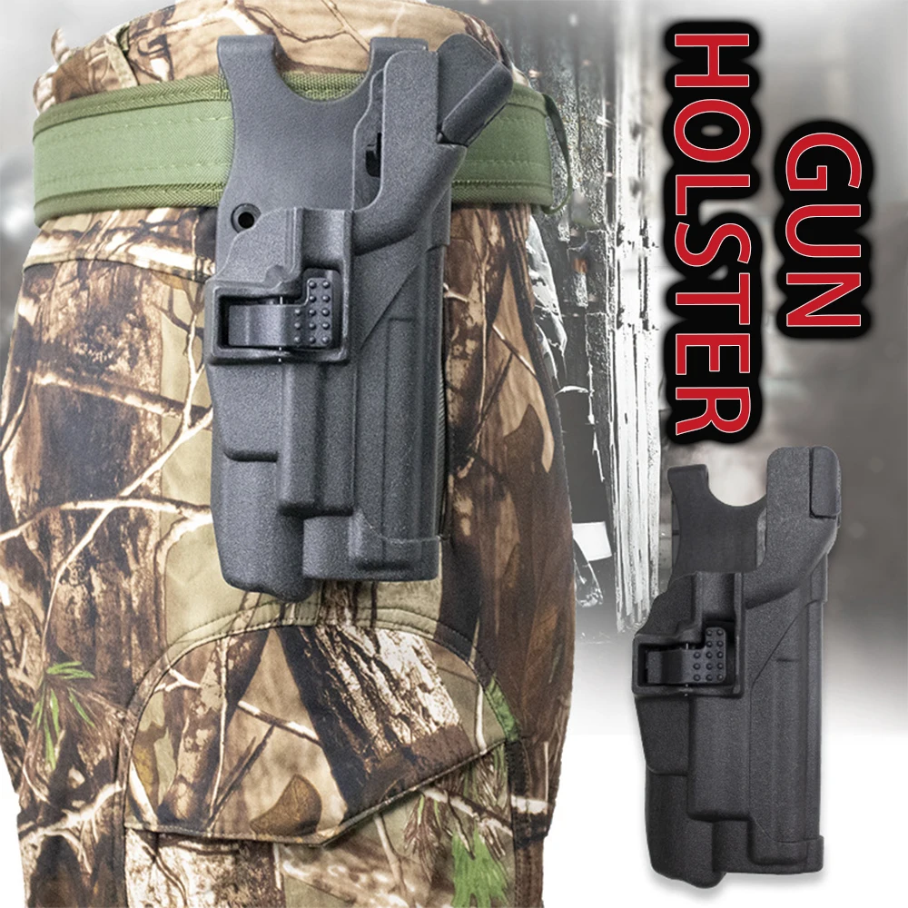 Tactical Gun Holster Airsoft P226 with Light Quick-Release Pistol Holster Waist Mount CS Hunting Training Universal Gearment
Tactical Gun Holster Airsoft P226 with Light Quick-Release Pistol Holster Waist Mount CS Hunting Training Universal Gearment