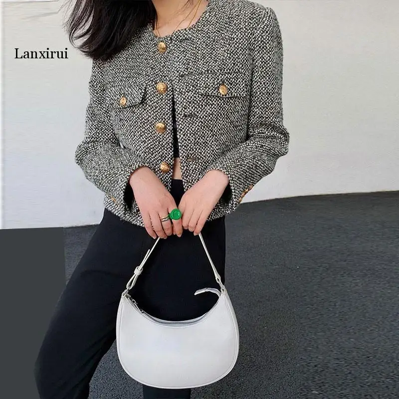 New Autumn Winter Korean Women's Single Breasted Brand Luxury Chic Tweed Woolen Coat Retro Suit Jacket Top Casaco Outwear
New Autumn Winter Korean Women's Single Breasted Brand Luxury Chic Tweed Woolen Coat Retro Suit Jacket Top Casaco Outwear