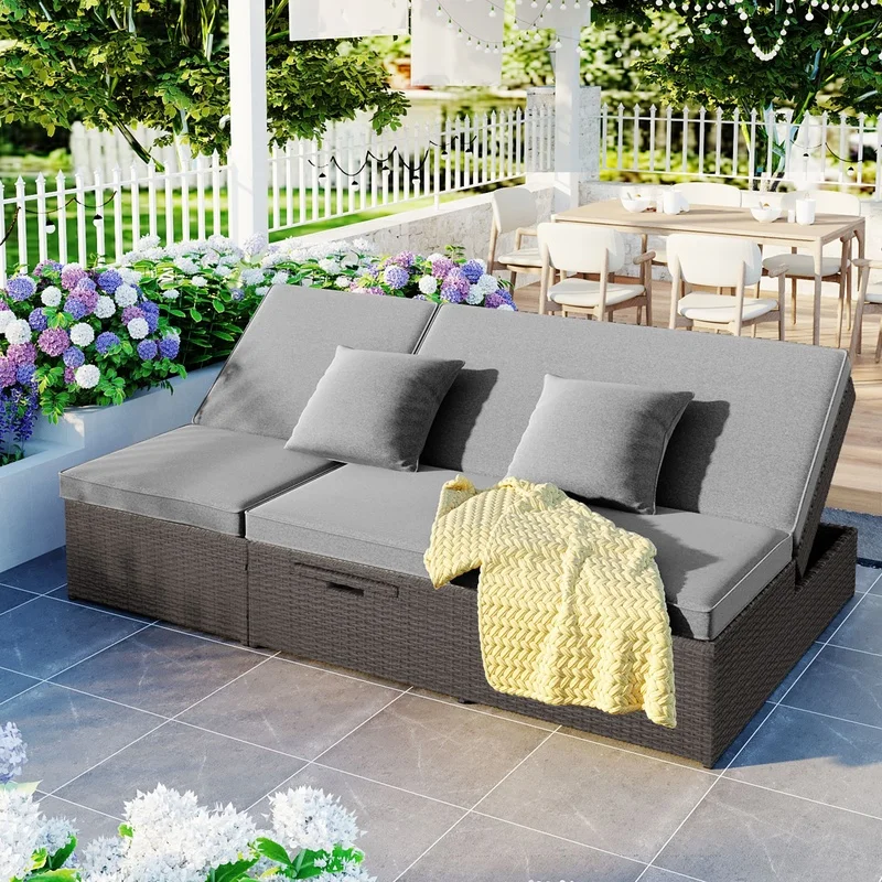 Topmax Outdoor Reclining Patio Chairs Set of 2, Gray Wicker Rattan with Adjustable Backrest
Topmax Outdoor Reclining Patio Chairs Set of 2, Gray Wicker Rattan with Adjustable Backrest