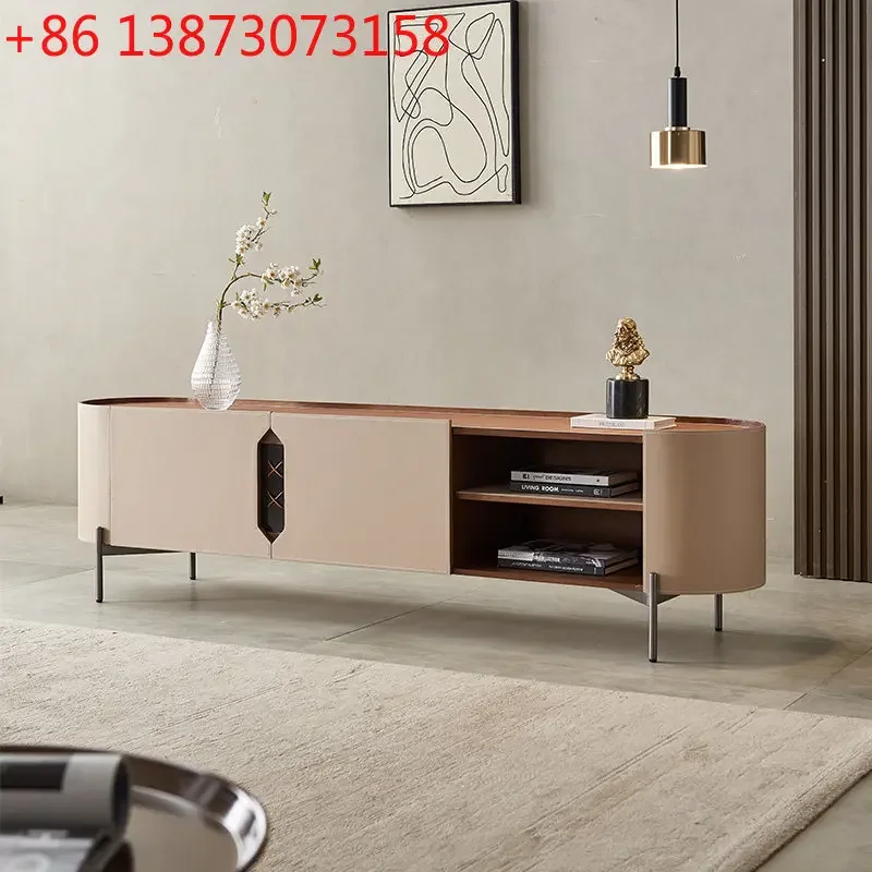 Italian minimalist saddle leather living room designer modern minimalist rounded corner locker
Italian minimalist saddle leather living room designer modern minimalist rounded corner locker