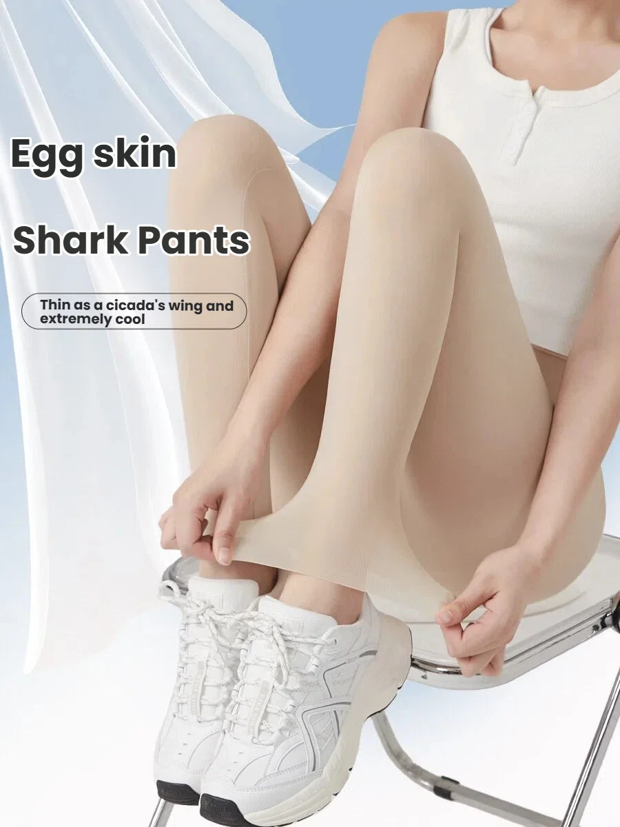 Women Summer Ultra-Thin Ice Silk Shark Pants Sun Protection Yoga Sports Leggings High Elastic Naked Feel Seamless Outer Wear
Women Summer Ultra-Thin Ice Silk Shark Pants Sun Protection Yoga Sports Leggings High Elastic Naked Feel Seamless Outer Wear