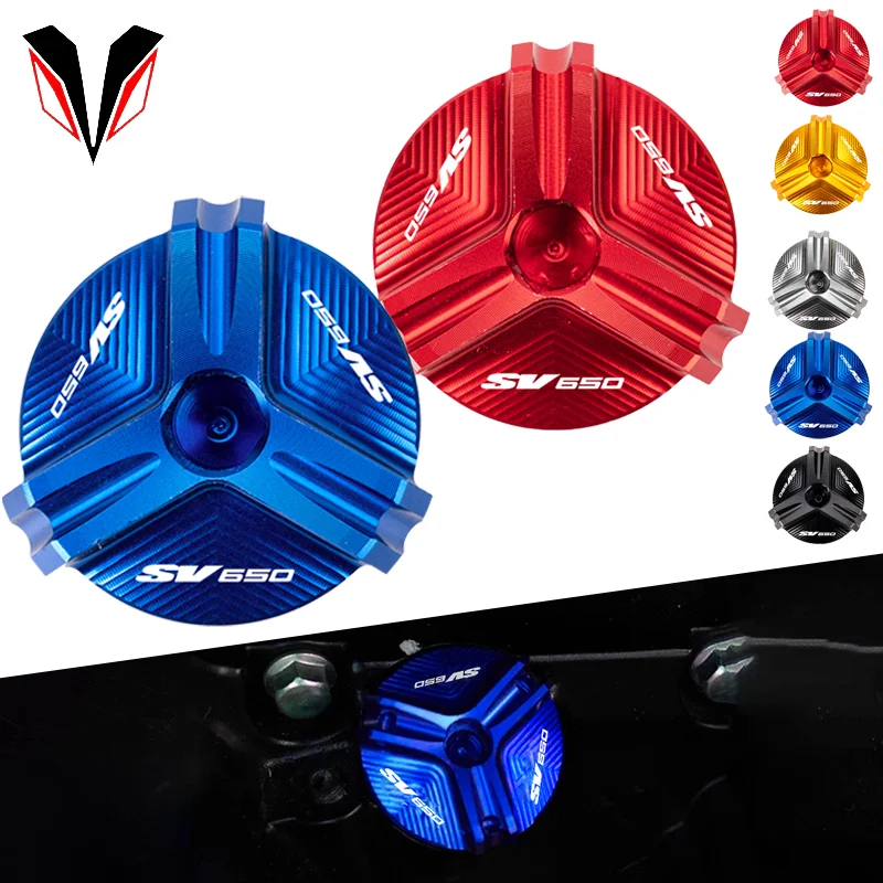 For Suzuki SV650 SV650X SV 650 X/S/A SV650A SV650S Motorcycle CNC Alloy Engine Oil Cap Bolt Fuel Cap Protection Accessories
For Suzuki SV650 SV650X SV 650 X/S/A SV650A SV650S Motorcycle CNC Alloy Engine Oil Cap Bolt Fuel Cap Protection Accessories