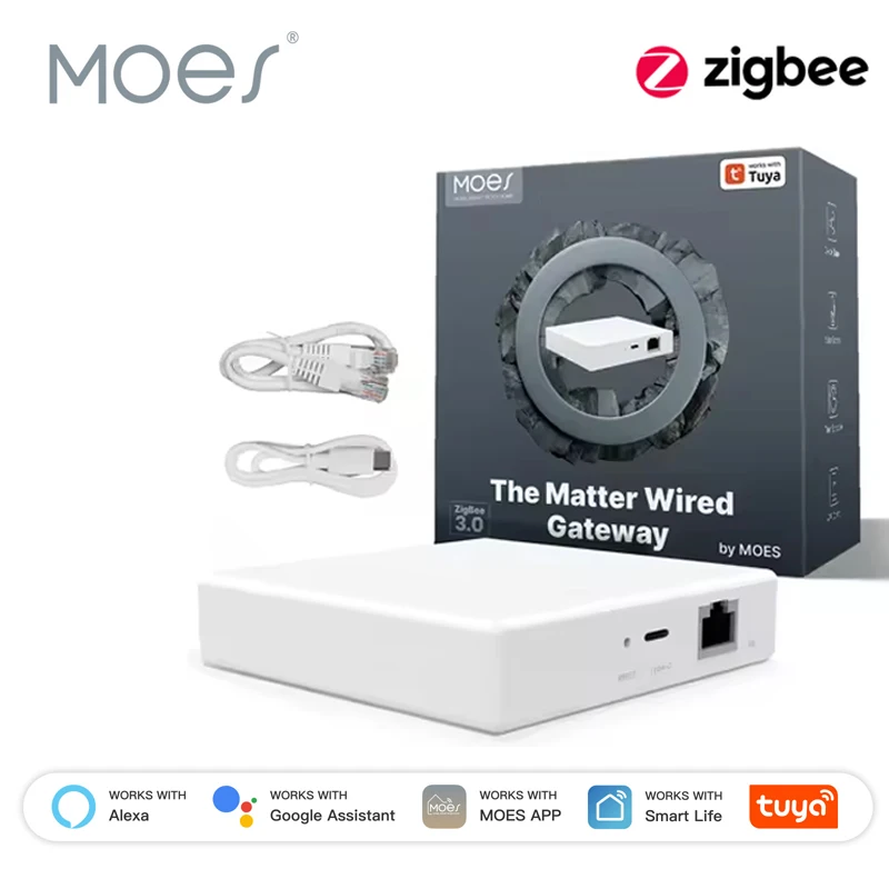 MOES Tuya Zigbee Matter Thread Gateway Smart Home Bridge Matter Hub Support Voice Control Siri Homekit Smartthings Google Alexa
MOES Tuya Zigbee Matter Thread Gateway Smart Home Bridge Matter Hub Support Voice Control Siri Homekit Smartthings Google Alexa