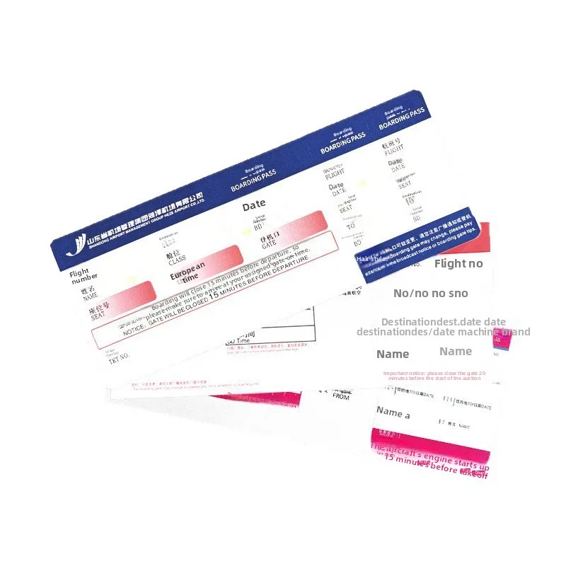 Boarding Pass Custom Printing Thermal Cardboard Double-Sided Printing Aviation Luggage Strip Source Manufacturers for
Boarding Pass Custom Printing Thermal Cardboard Double-Sided Printing Aviation Luggage Strip Source Manufacturers for