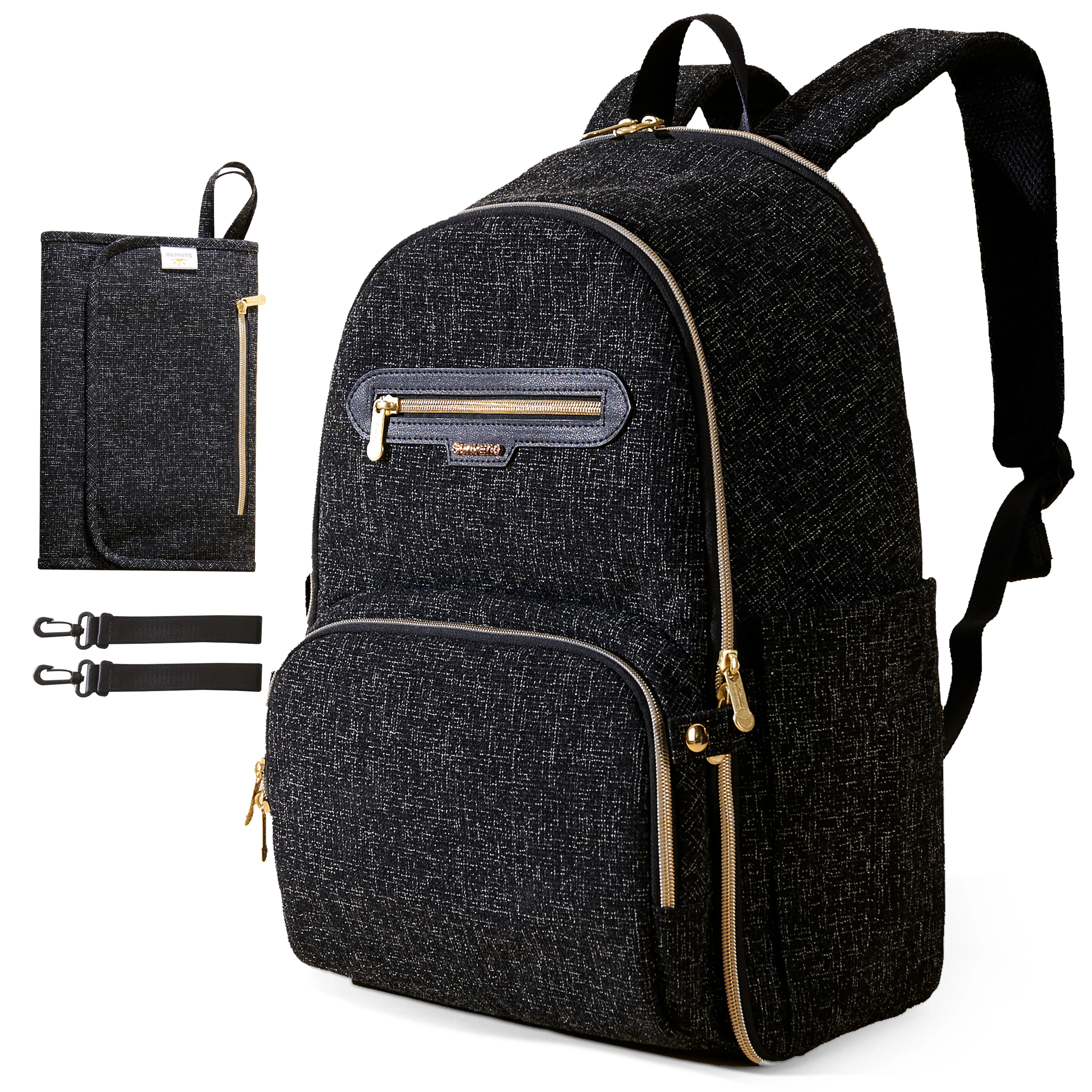 Sunveno Tweed Luxe Full-Zip Diaper Bag - Quick Access, Foldable Design With Insulated Pockets, Change Pad
Sunveno Tweed Luxe Full-Zip Diaper Bag - Quick Access, Foldable Design With Insulated Pockets, Change Pad