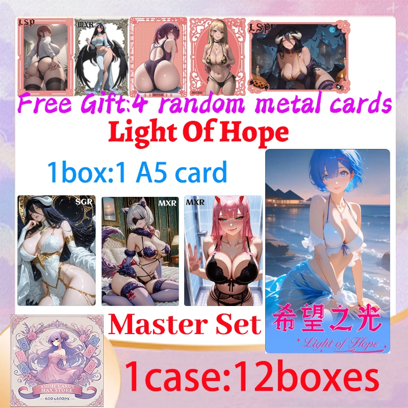 2025 Newest Light Of Hope A5 Size Goddess Collection Card Game - Waifu Box Doujin Booster Spicy Art Toy Gift for Hobbyists
2025 Newest Light Of Hope A5 Size Goddess Collection Card Game - Waifu Box Doujin Booster Spicy Art Toy Gift for Hobbyists