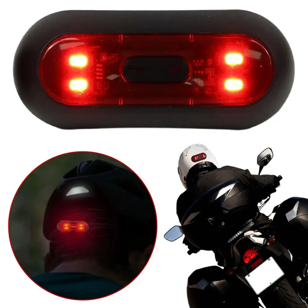 Rechargeable Motorcycle Helmet LED Warning Light, Waterproof USB-C Bike Safety Taillight, Strobe/Steady Modes for Night Riding
Rechargeable Motorcycle Helmet LED Warning Light, Waterproof USB-C Bike Safety Taillight, Strobe/Steady Modes for Night Riding