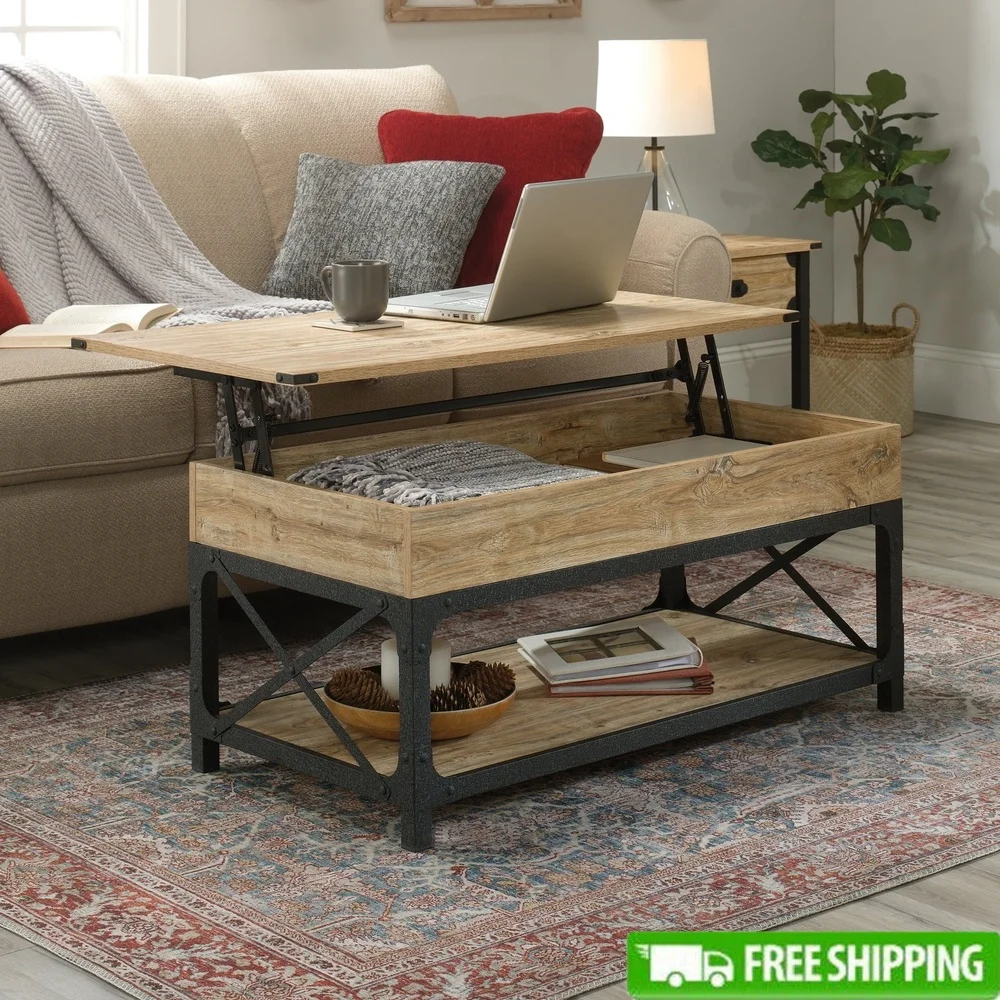 Lift Top Coffee Table with Hidden Storage and Lower Shelving Living Room Multi Functional Furniture Piece
Lift Top Coffee Table with Hidden Storage and Lower Shelving Living Room Multi Functional Furniture Piece
