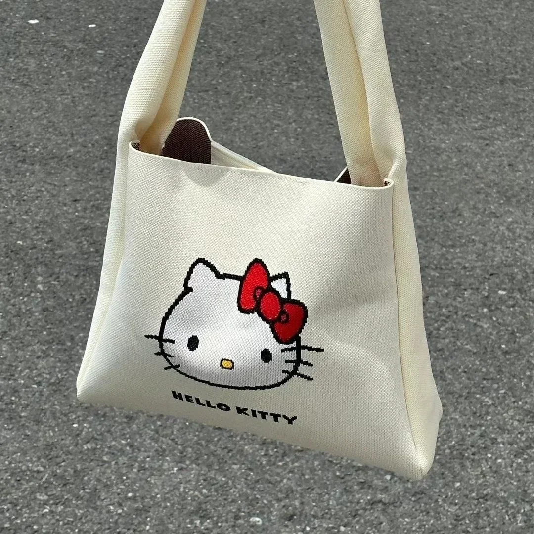 Sanrio hello kitty Tote Bag Cute Handbag Large Capacity Shoulder Bag Outbound Shopping storage Bag
Sanrio hello kitty Tote Bag Cute Handbag Large Capacity Shoulder Bag Outbound Shopping storage Bag