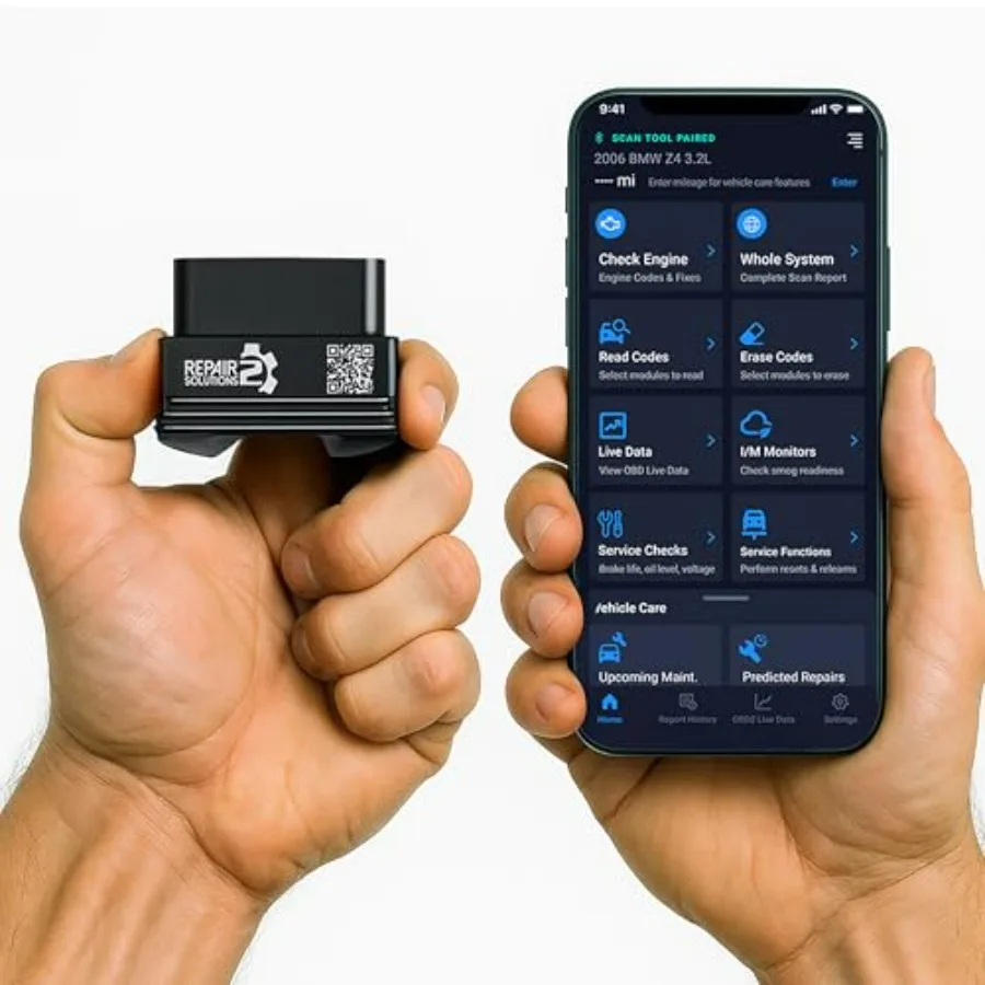 1000 Bluetooth OBD2 Scanner for iPhone Android - Predict Car Problems Before They Happen - No Subscriptions - Detect Check Engi
1000 Bluetooth OBD2 Scanner for iPhone Android - Predict Car Problems Before They Happen - No Subscriptions - Detect Check Engi
