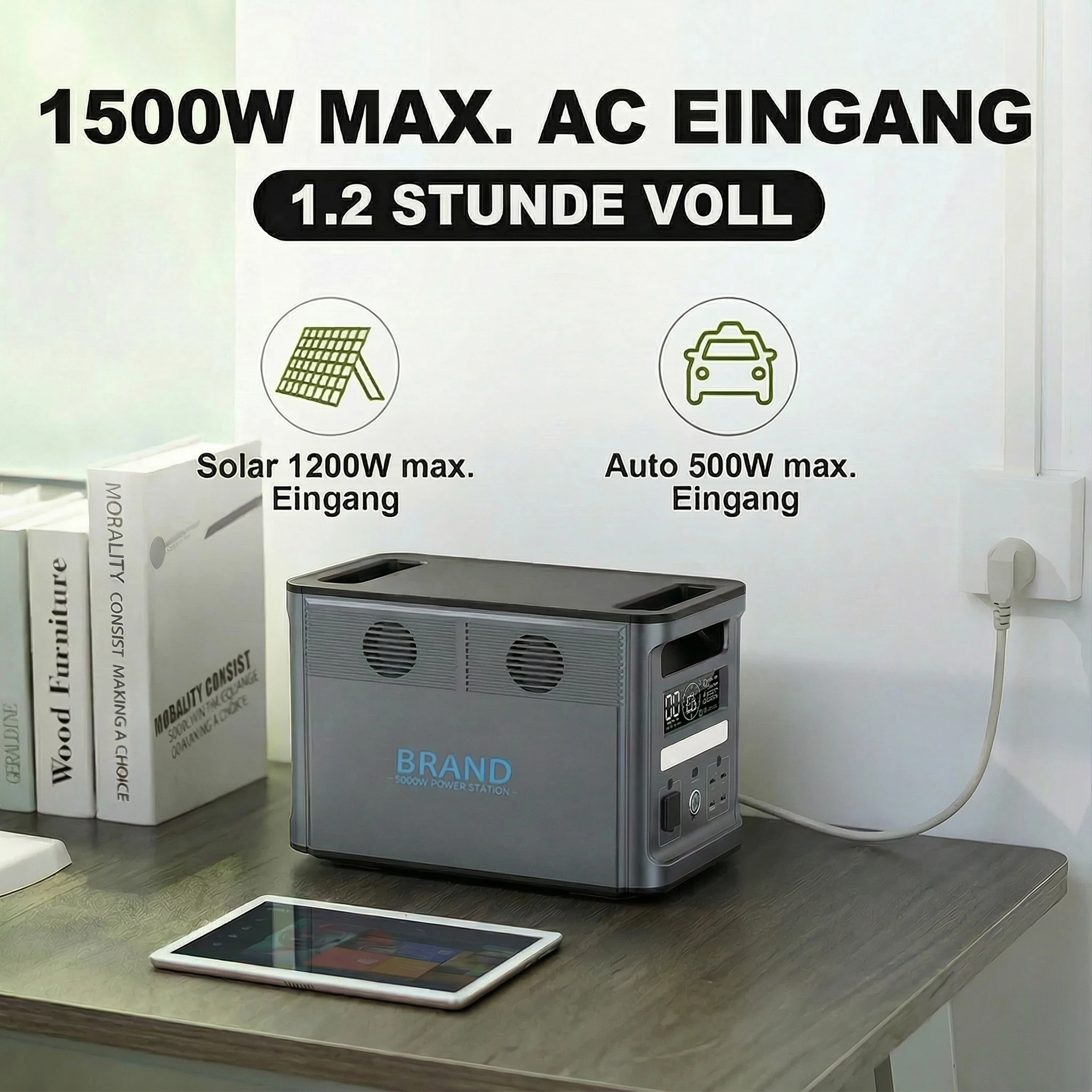 2000W Portable Outdoor Power Bank with Solar Charging for Emergency Use Suitable for Outdoor Camping and Household Appliances
2000W Portable Outdoor Power Bank with Solar Charging for Emergency Use Suitable for Outdoor Camping and Household Appliances