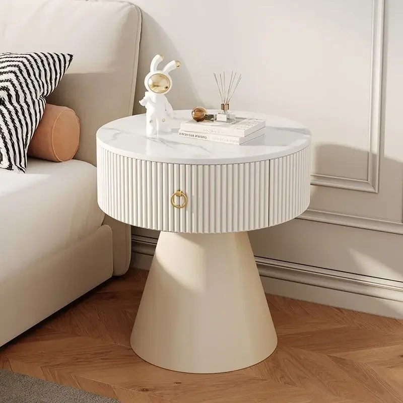 Cream guest simple modern slate side coffee table household bedroom bedside table drawer creative
Cream guest simple modern slate side coffee table household bedroom bedside table drawer creative