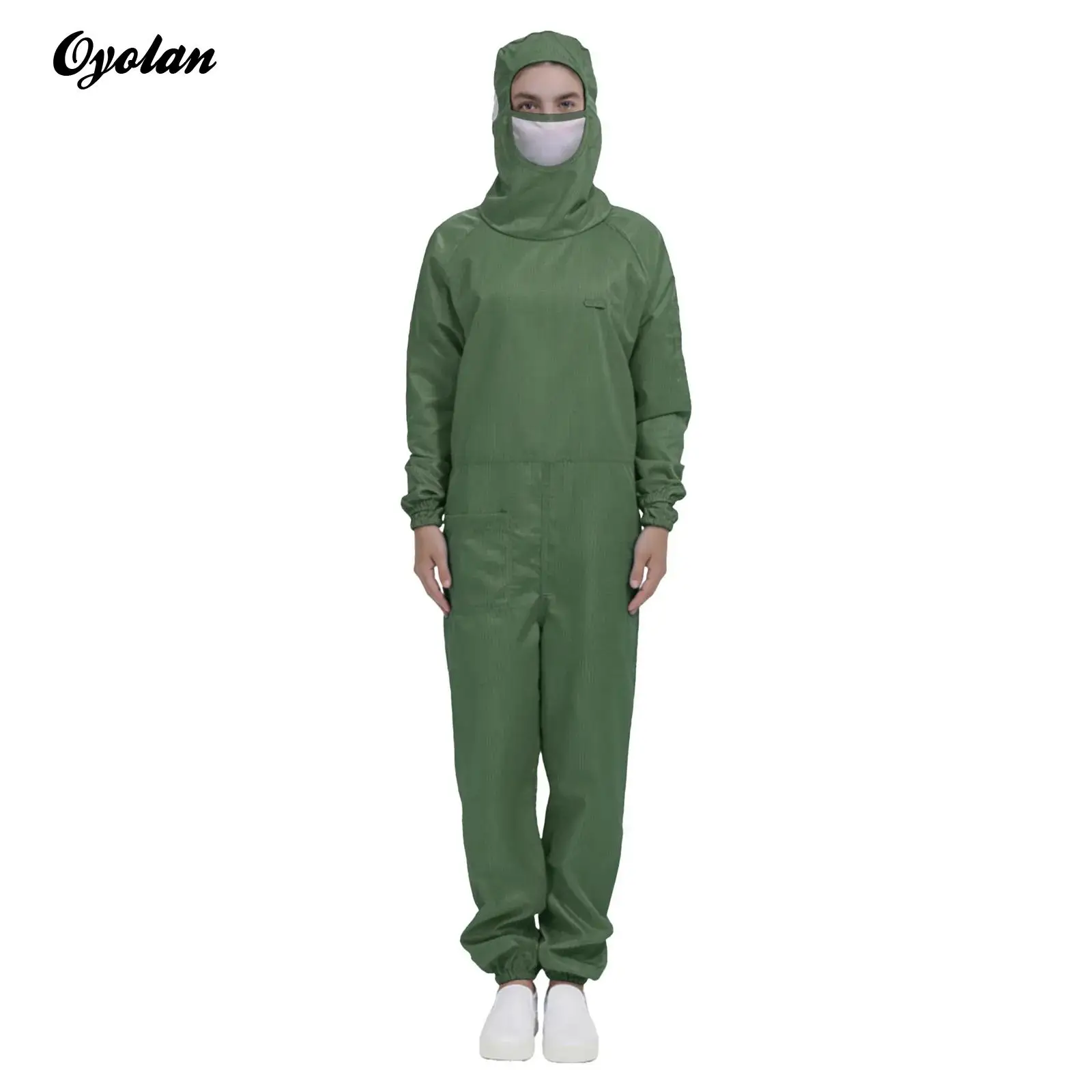 Men Womens Front Side Zipper Coveralls Workwear Anti-static Long Sleeve Full-body Plaid Jumpsuit Hood with Integrated Mask
Men Womens Front Side Zipper Coveralls Workwear Anti-static Long Sleeve Full-body Plaid Jumpsuit Hood with Integrated Mask