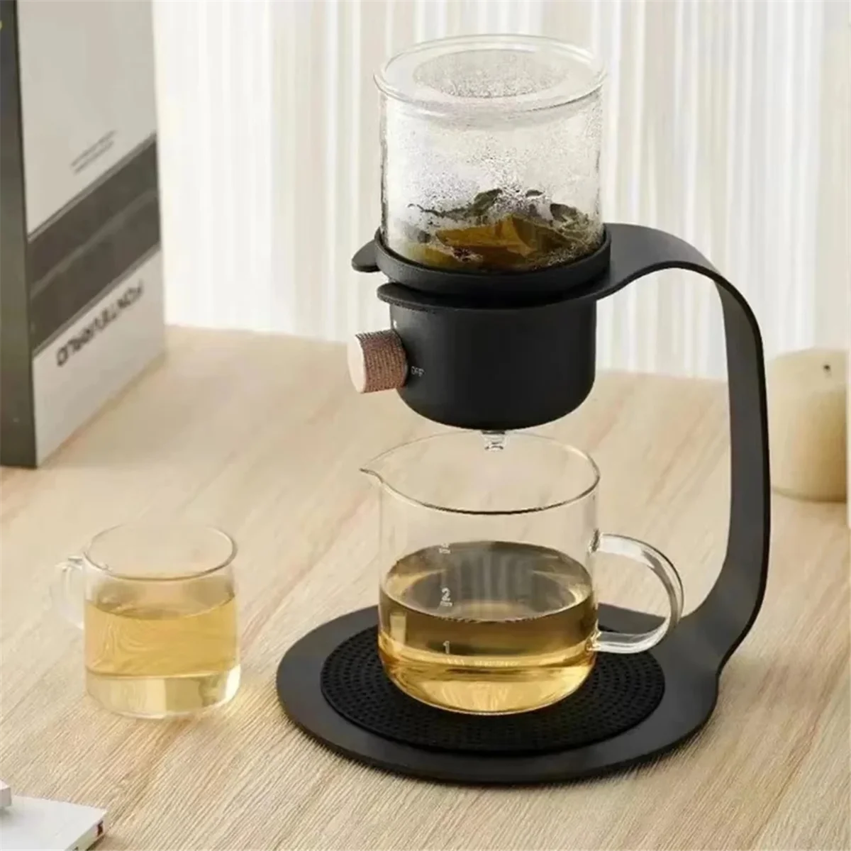 ABYA Glass Tea Pot for Lazy Brewing - Flower Tea Pot with Drip Filter,Ideal for Tea and Freshly Ground Coffee,Household Use B
ABYA Glass Tea Pot for Lazy Brewing - Flower Tea Pot with Drip Filter,Ideal for Tea and Freshly Ground Coffee,Household Use B