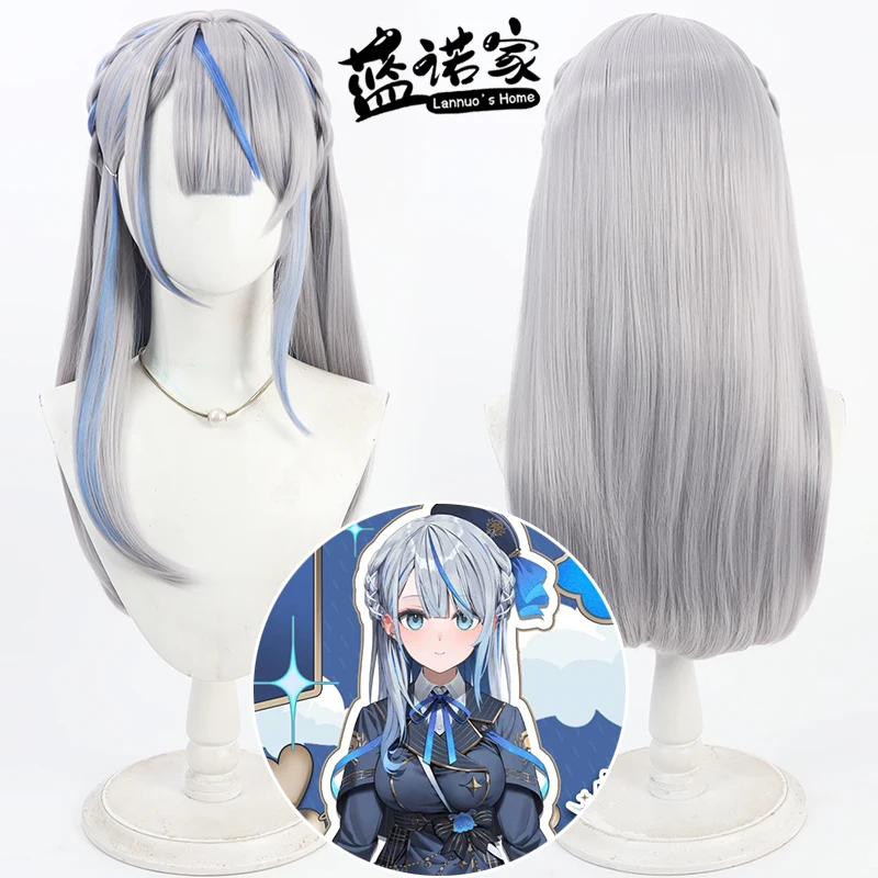 New Anime Vtuber Amagai Ruka Cosplay Wig Girl Silver Long Hair Heat Resistant Synthetic Wigs Halloween Carnival Prop
New Anime Vtuber Amagai Ruka Cosplay Wig Girl Silver Long Hair Heat Resistant Synthetic Wigs Halloween Carnival Prop