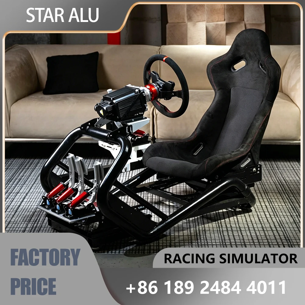 Professional Racing Simulator Cockpit Magnesium-Aluminum Frame Leather Seat Monocoque Design Universal Steering Wheel Mount
Professional Racing Simulator Cockpit Magnesium-Aluminum Frame Leather Seat Monocoque Design Universal Steering Wheel Mount