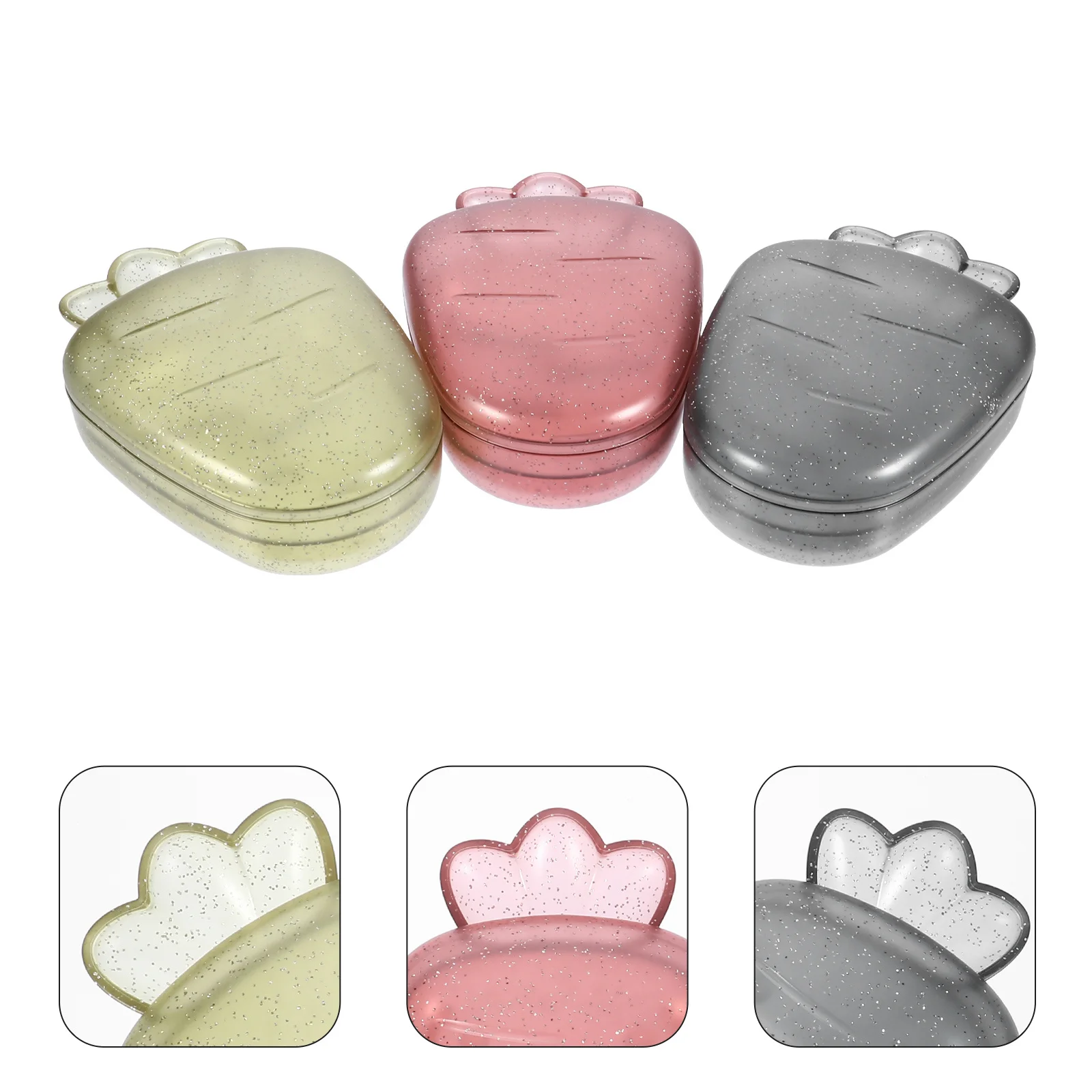 3Pcs Soap Box Carrot Shape Unique Fun Design with Double Drainage for Keeping Soap Dry Portable Lightweight Bathroom Organizer
3Pcs Soap Box Carrot Shape Unique Fun Design with Double Drainage for Keeping Soap Dry Portable Lightweight Bathroom Organizer